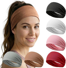Headbands for Women,Wide Workout Non Slip Sweat Wicking Hair Band