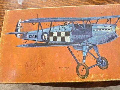 Pre Owned Vintage PYRO 1/48 Scale Hawker Fury RAF Interceptor P608-100 