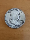 1958-D- FRANKLIN SILVER HALF DOLLAR-