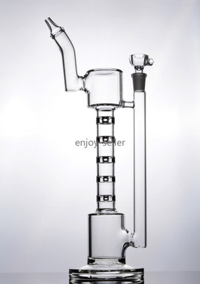 #ad Retro Matrix Perc Glass Water Pipe bong Sidecar Hookah recycle Smoking Rig 14mm $33.99