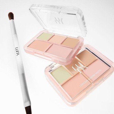 LUNA Conceal Blender Palette 6g + Dual Brush Color Correcting Concealer Korean K