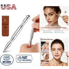 304 Stainless Steel Acupuncture Pen Pain Relief Face Body Massage Tool for