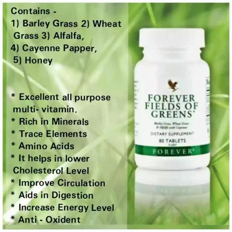 4 бутылки навсегда поля зелени - зеленый пищи, помогает пищеварению Бесплатная доставка - Изображение 3 из 3