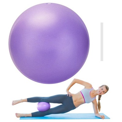 Small Workout Ball 9 Inch, Yoga Pilates Balance Training Equipment, Purple
