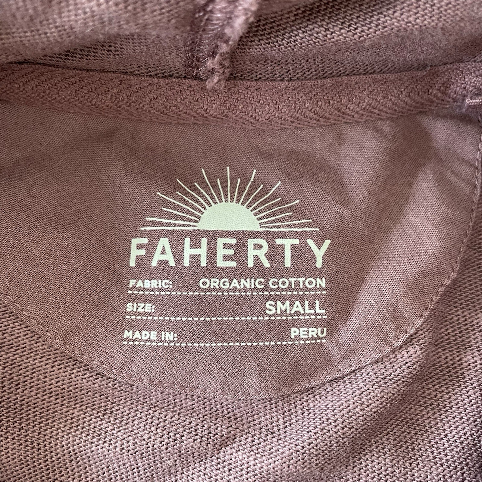 Faherty Pullover Men's Size Small Red Lightweight… - image 6