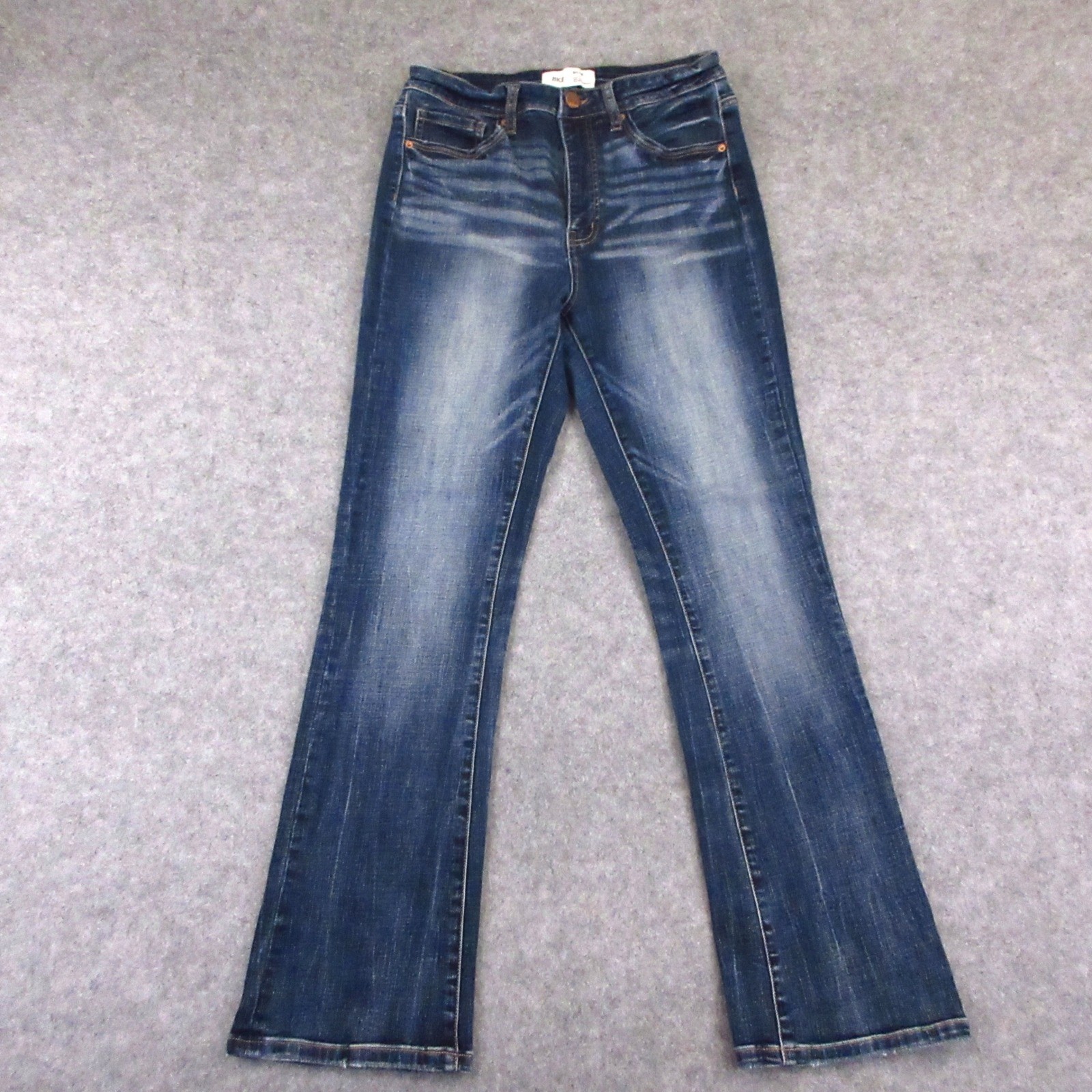 BKE Billie Jeans Womens 28 Blue Tailored Bootcut High Rise Slim Fit Dark Wash
