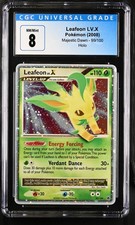 CGC 8 Pokémon Leafeon LV.X  99 Holo Rare Card Majestic Dawn on eBay