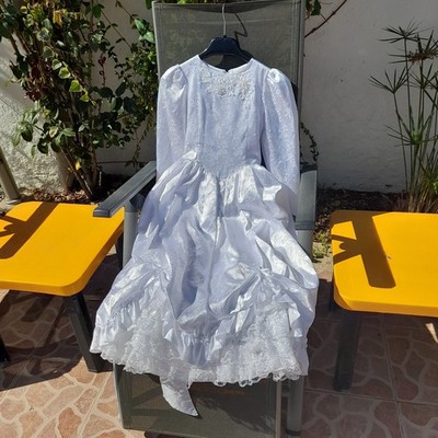 Erstkommunion Kleid.. Alter 9/10.. Viel Spitze/ Lagen Atemberaubend aus Spanien