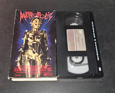 Metropolis (VHS, 1985) Giorgio Moroder Queen Loverboy Rare Sci-Fi Vestron HTF