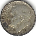 1951-P,  Roosevelt Dime, Silver, circulated (U.S. Coin, Money Collectible)