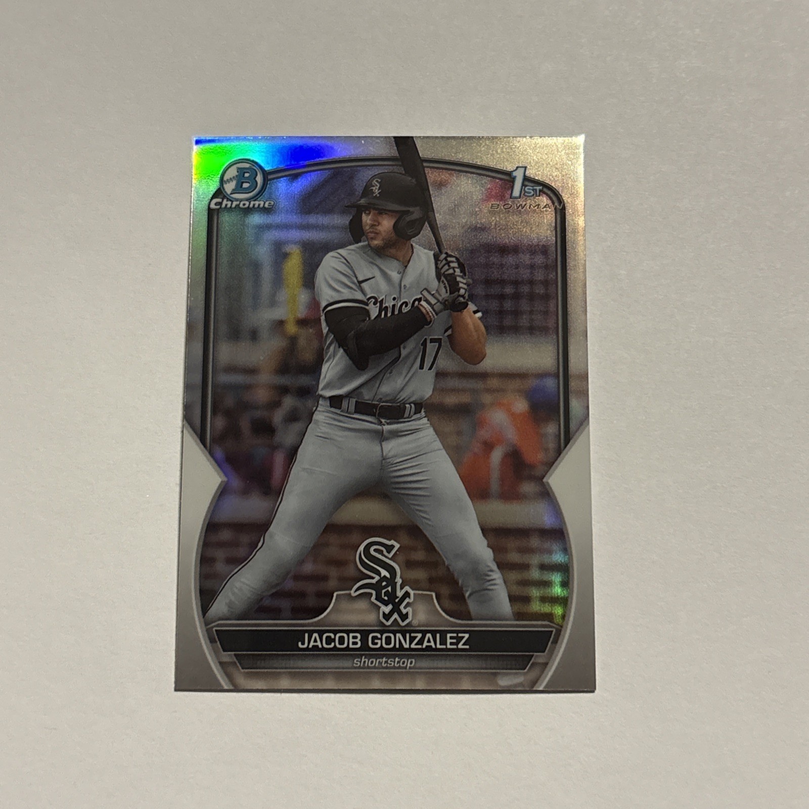 Jacob Gonzalez 2023 Bowman Chrome Draft Prospects Refractor #BDC167 White Sox