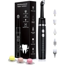 Tooth Polisher, Rechargeable Tooth Whitening Kit for Teeth Cleaning and White...