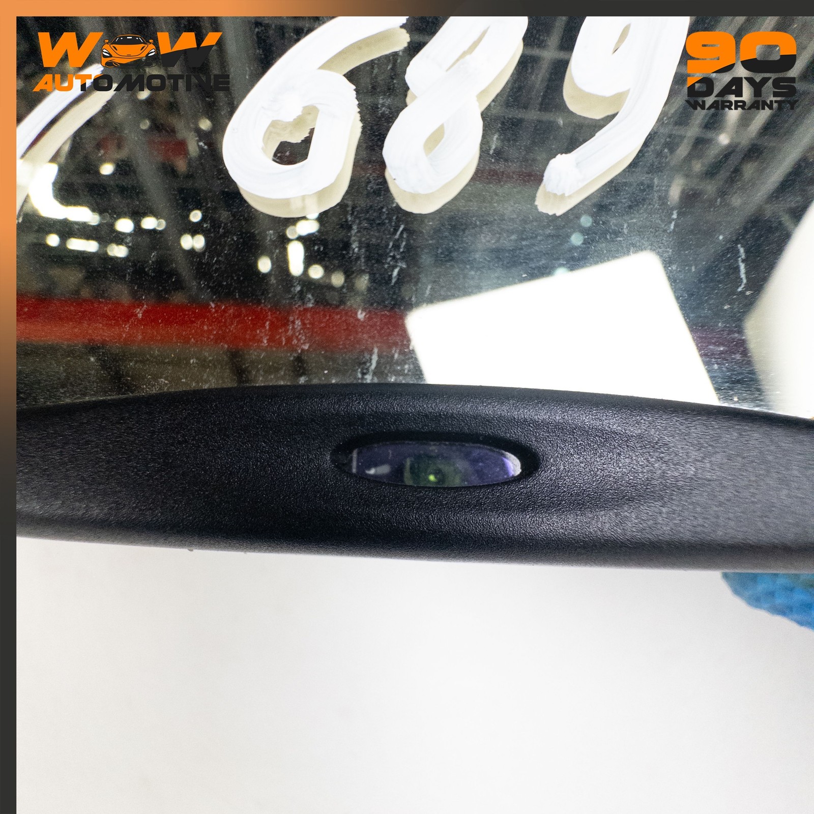 05-23 ASTON MARTIN V8 VANTAGE DB9 INTERIOR REAR VIEW MIRROR BLACK ASSEMBLY OEM