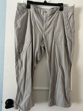COLUMBIA Womens 5 Pocket Light Gray Utility Outdoors Pants Size 16