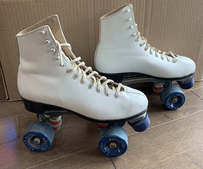 Dominion Canada Marathon Roller Skates Women s Size 7 Roller Derby Blue Wheels