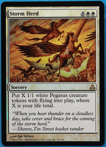 Storm Herd FOIL Guildpact NM White Rare MAGIC MTG CARD (ID# 502331) ABUGames - Picture 1 of 2