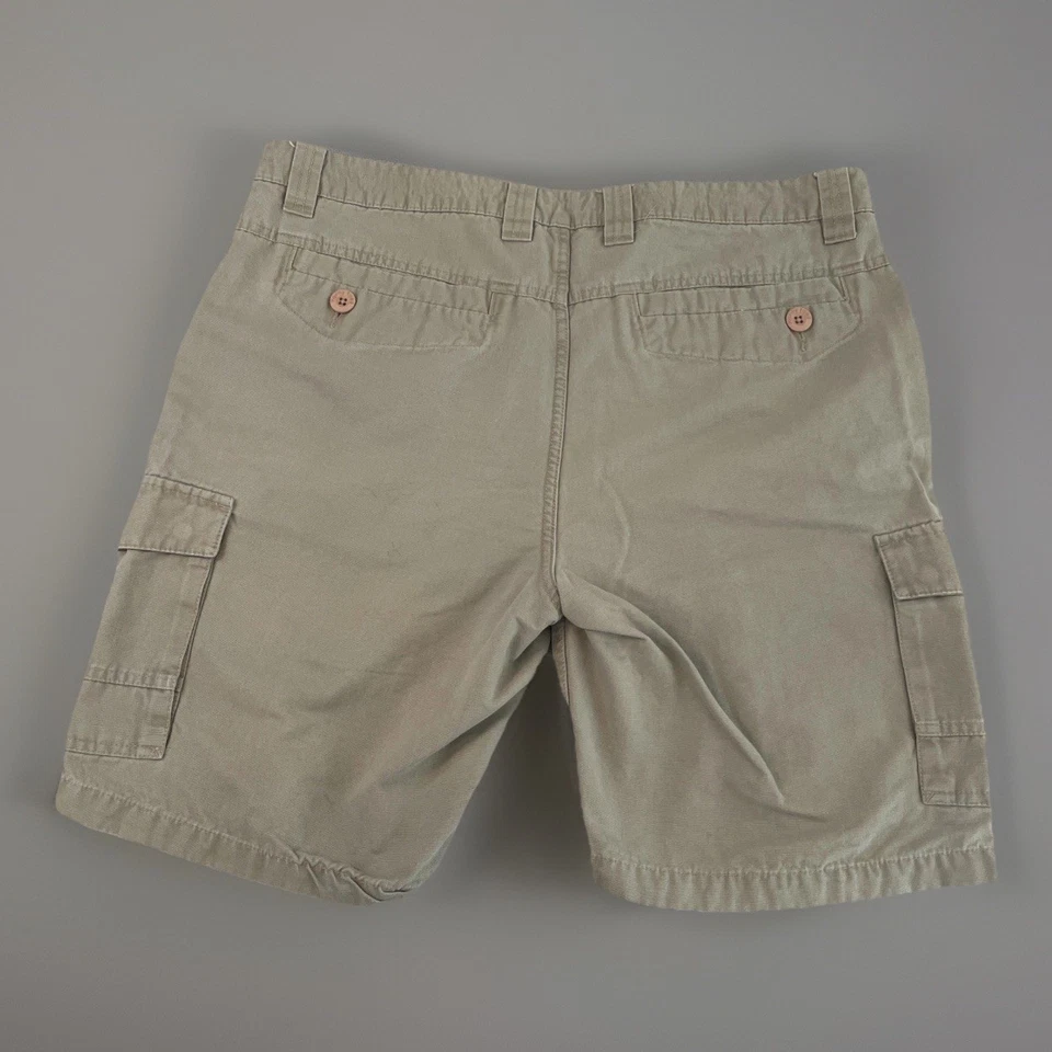 Pantalones Cortos de Carga Horny Toad Hombre Caqui Gama Libre Talla 38 100% Algodón Orgánico Foto 2 de 4