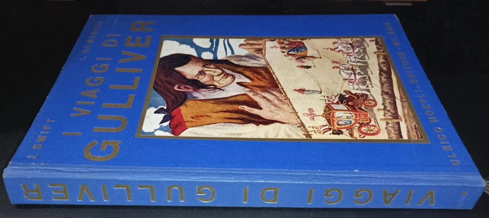 VIAGGI DI GULLIVER di JONATHAN SWIFT - ULRICO HOEPLI EDITORE 1933 - LIBRO ANTICO - Immagine 2 di 4