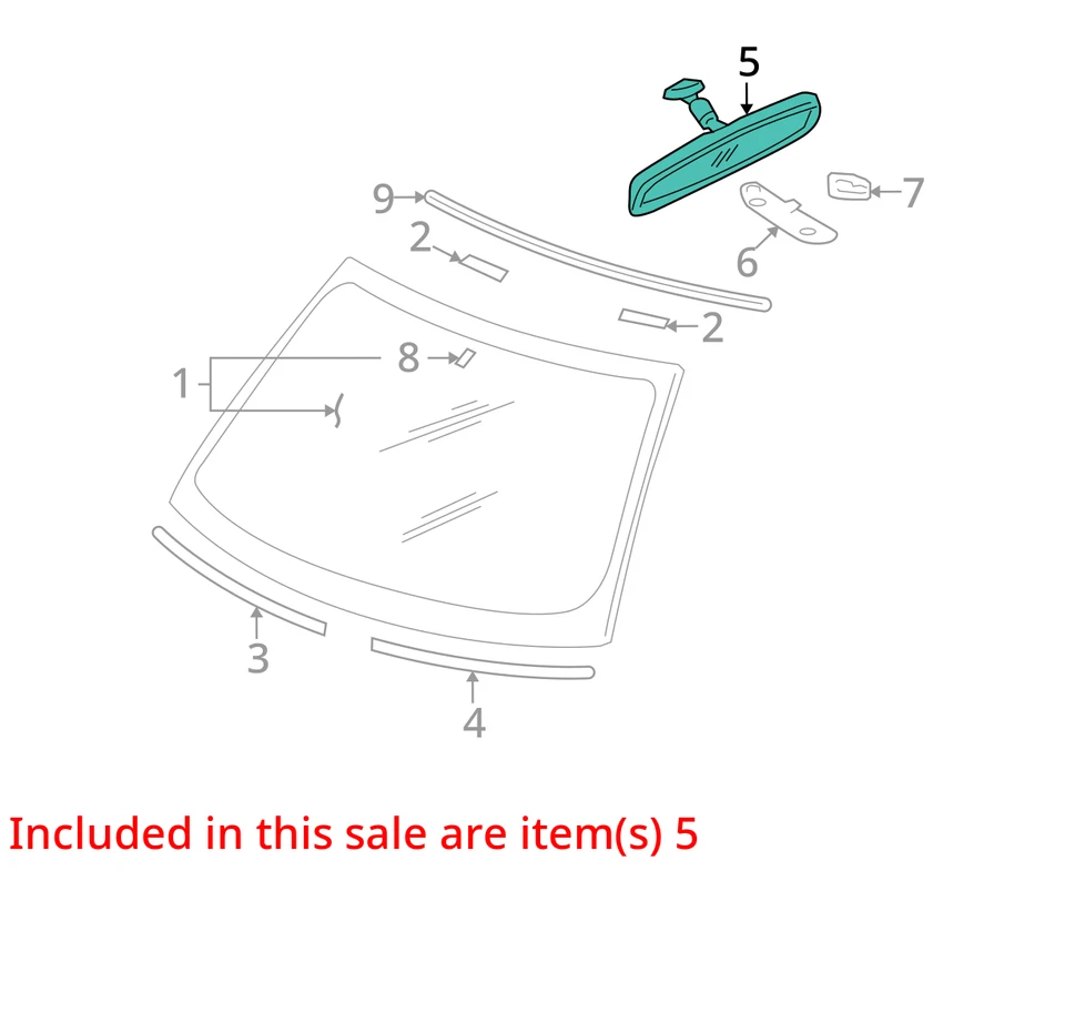 Espejo retrovisor manual atenuación convertible compatible con 00-12 ECLIPSE 29232829 Foto 3 de 4