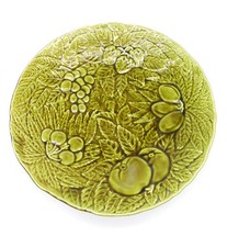 Piatto da Portata Barbotine Sarreguemines Vintage Ceramica Francese Majolica