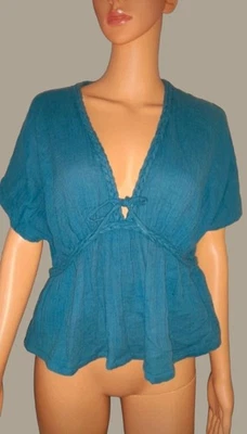 * LEON & HARPER *- Haut bleu Taille M - Photo 1/4