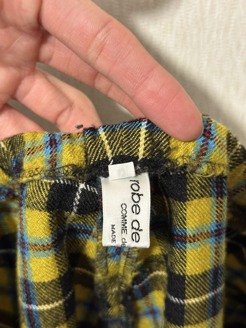 Comme des Garçons 2002 Wool Check Pants USED COMME DES GARCONS 2002 WOOL CHECK PANTS GOOD M-9612 | eBay