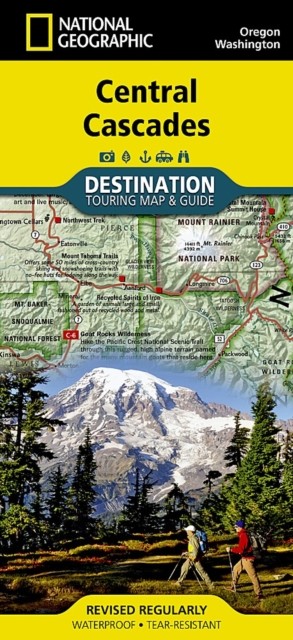 Cascades: Destination Map by National Geographic Maps SHEET MAP FOLDED