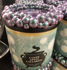 Bath Body Works CANDLE APPLE CAULDRON 3 Wick Candle with Decorative Lid NIB