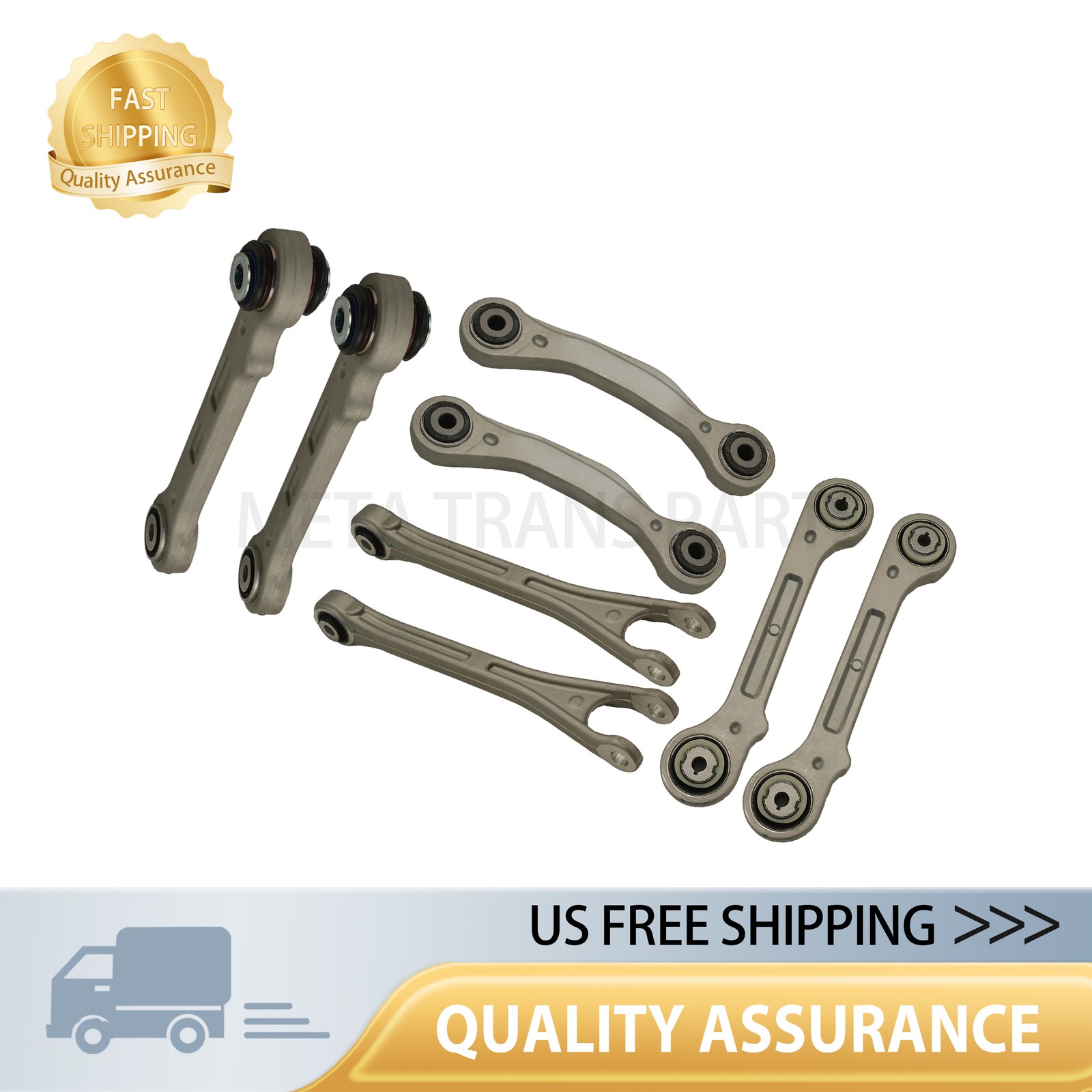 8PCS Fits 2017+ Maserati Levante Rear Suspension Control Arm Kit US