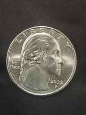 2022 P Washington Maya Angelou Quarter Error " Drooling George" and Off Center