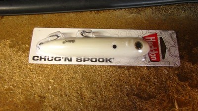 Heddon ''chug'n spook'', 4 7/8'', 1 oz, bone   free shipping