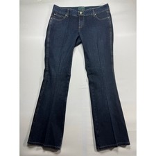 Wrangler Women's Premium Patch Bootcut Blue Denim Jeans - Size 11/12x32 34x33