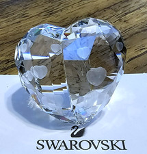 💘Swarovski Crystal 2012 With Love, Silver Shade Heart Figurine, 3D Effect, NIB