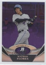 2011 Bowman Platinum Prospects Retail Purple Refractor Wilmer Flores #BPP44 fm0
