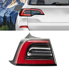 GIYI 3-PIN Rear Tail Light for Tesla Model Y 2017-2023, LED Left