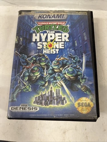 The Hyperstone Heist: “Teenage Mutant Ninja Turtles" for Sega Genesis with case.