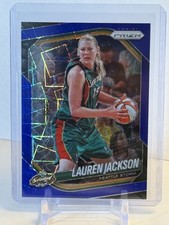 LAUREN JACKSON 2025 Panini WNBA Prizm BLUE VELOCITY #91 Seattle Storm
