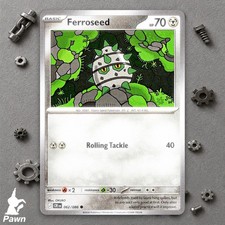 Ferroseed 62/86 Chaos Rising Common Pokemon TCG Card Single Near Mint Art OKUBO