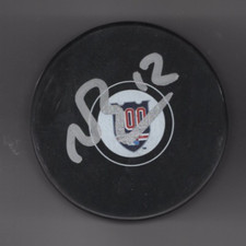 NICK BONINO SIGNED NEW YORK RANGERS CENTENNIAL 100 YEARS HOCKEY PUCK w/ COA