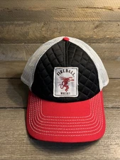 Fireball Whisky Snapback Quilted Mesh White Red Black Baseball Trucker Cap Hat