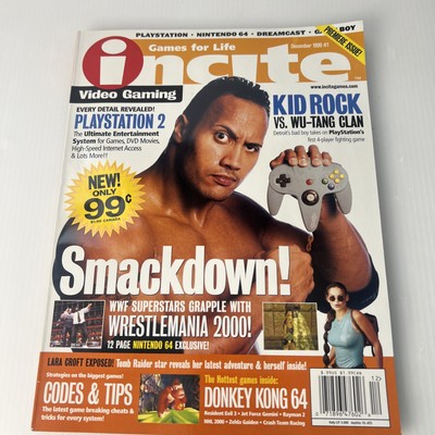 Incite Video Gaming Magazine Issue December 1999 Smackdown Dwayne Rock Johnson
