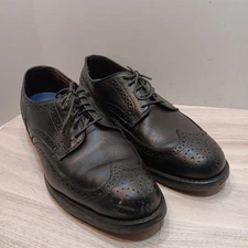 Allen Edmonds Mens Road Warriors Oxford Dress Shoes Black Leather Wingtip 6.5