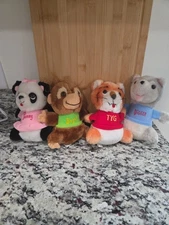 VTG 80’s Shirt Tales Animals Stuffed Plush Bogey Pammy Tyg Digger Lot Of 4