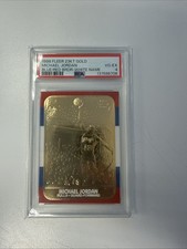 1997-98 23kt Gold Card Fleer Reprints - Rookies 1986-87 Michael Jordan All Gold 