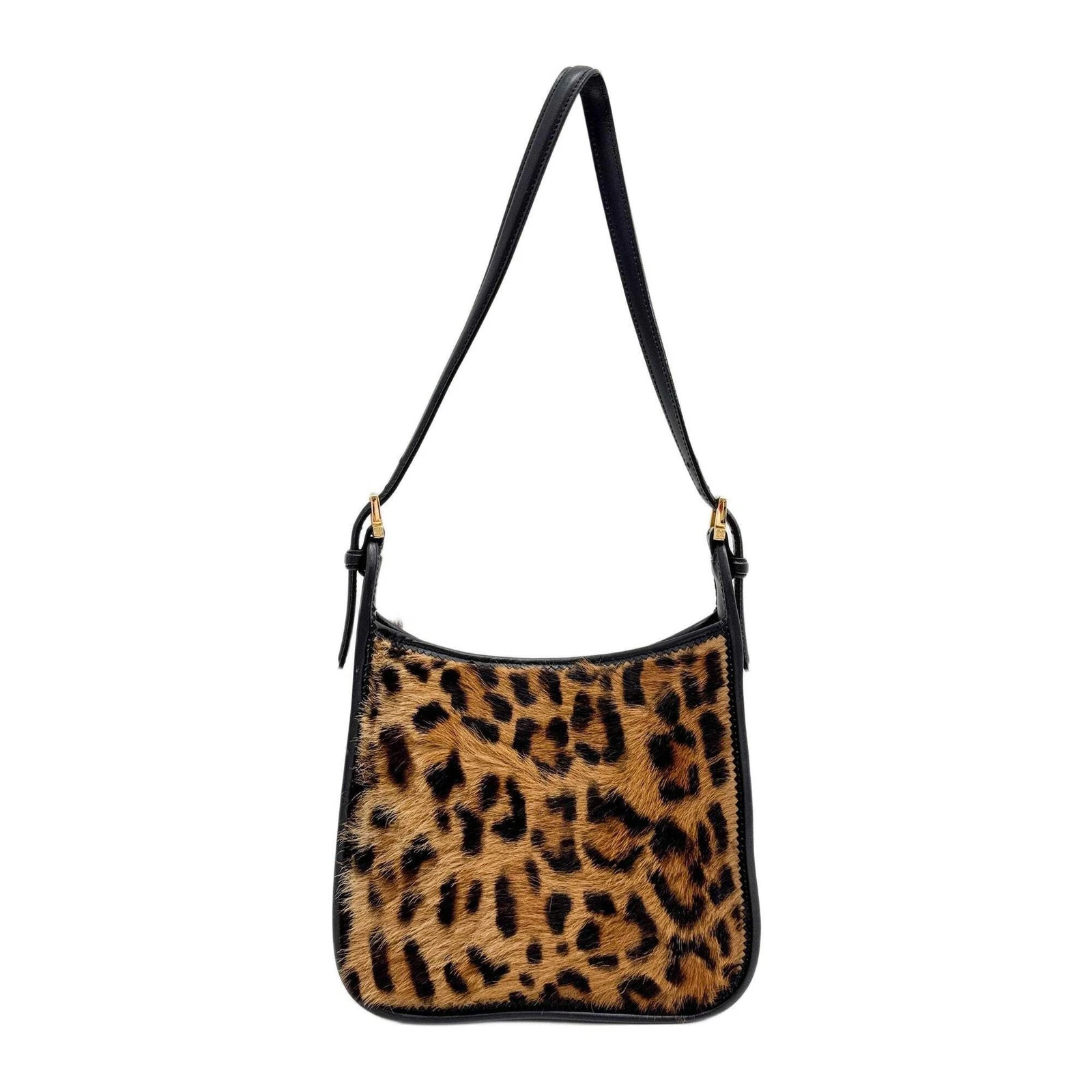 Loewe — LOEWE Leopard Print Pony Hair Shoulder Bag