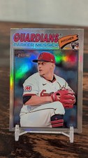 Parker Messick Rookie REFRACTOR Chrome 2026 Topps Heritage #242 Guardians