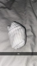 Baby Girl Baby Boy Plain White Long Newborn Sock. Primark