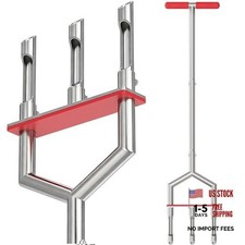 Manual Lawn Aerator - 42" 304 Stainless Steel Lawn Tool - Easy to Use