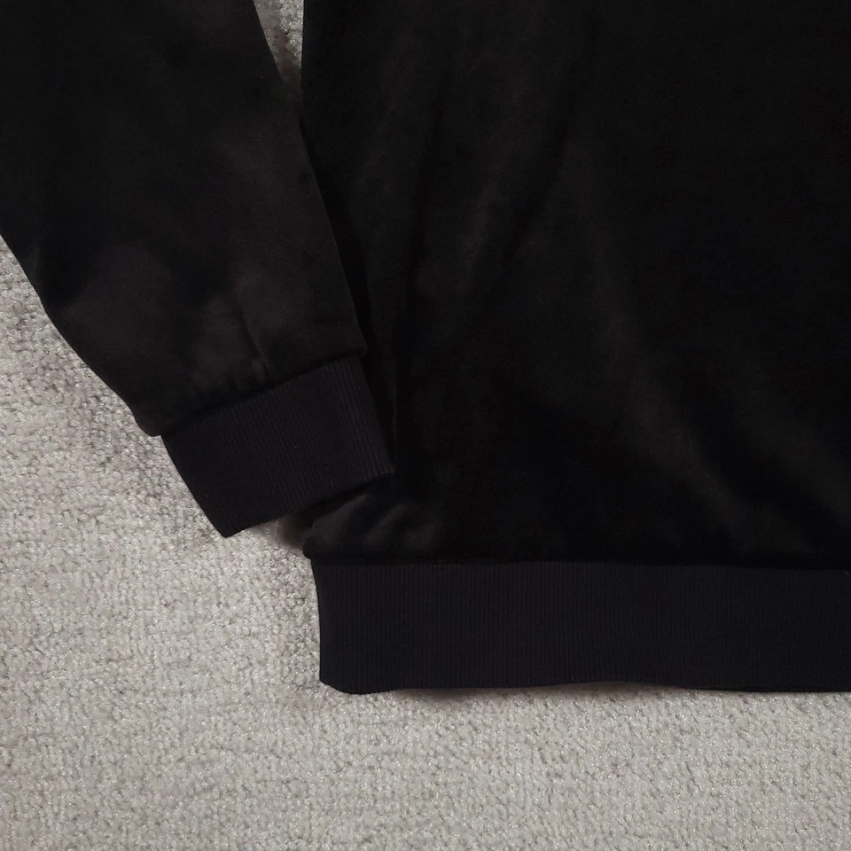 Suéter Banana Republic Para Mujer XL Terciopelo Pullover Cuello Redondo Suave Negro Pullover Foto 4 de 4