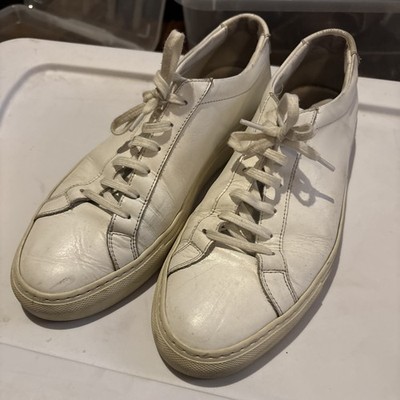 Common Projects White Leather Lo Top Men s Sneakers Size 9